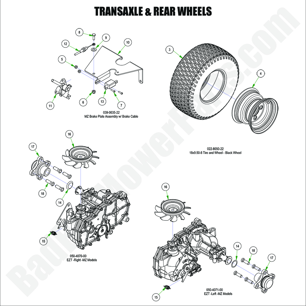 2024 MZ Magnum Transaxle & Rear Wheels